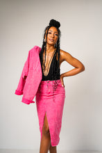 Load image into Gallery viewer, Bubblegum Pink Denim Skirt Set
