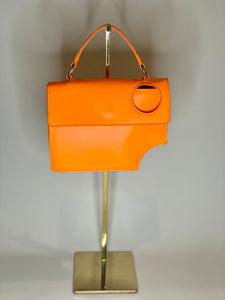Uptown Orange Asymmetrical Bag