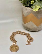 Load image into Gallery viewer, Taupe Charm Bracelet